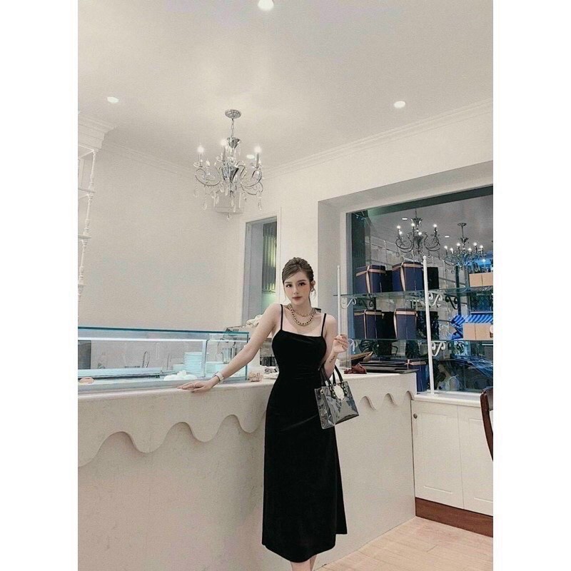 ‼️ ĐẦM NHUNG HỞ LƯNG [ CÓ MUỐT NGỰC]