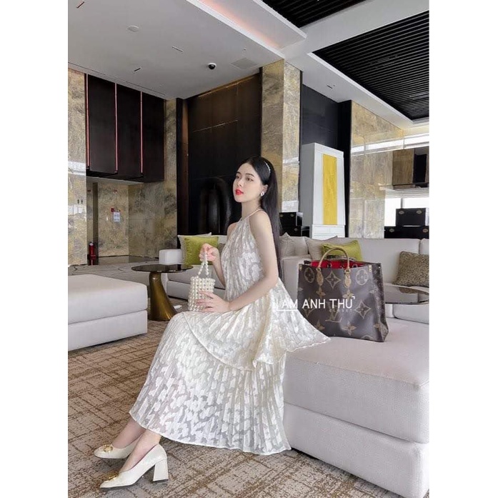 ✨ Váy gấm 2 lớp nhẹ nhàng nữ tính nổi bật đi biển, dạo phố