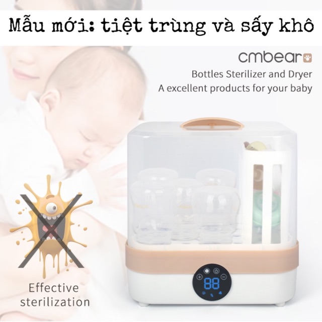 Máy tiệt trùng sấy khô bình sữa Mother Love cao cấp chính hãng