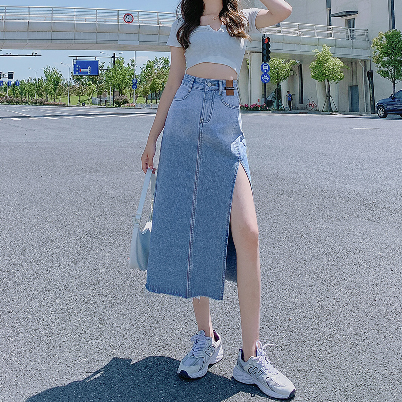 Chân Váy Jeans Lưng Cao Thời Trang Cho Nữ | BigBuy360 - bigbuy360.vn