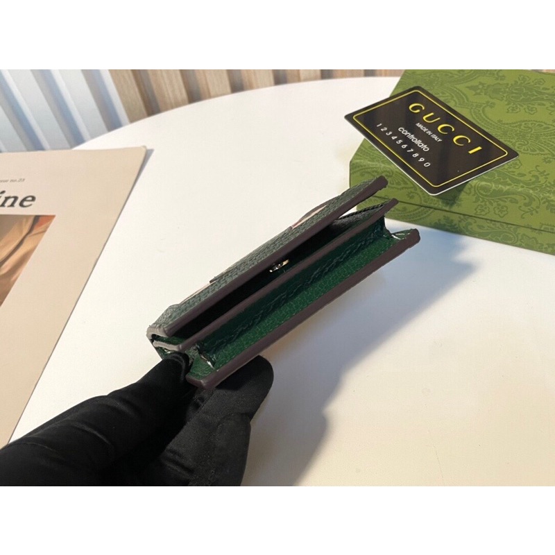 Ví gập mini nhiều ngăn cao cấp thương hiệu Gucci GC/GG da thật