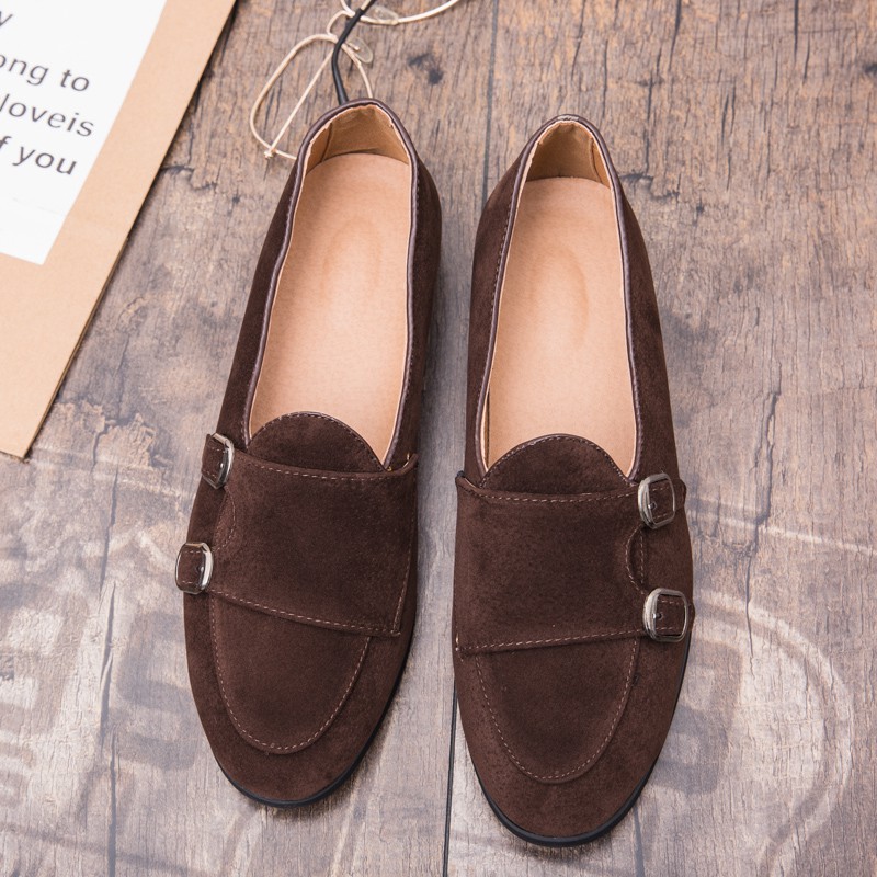 Kl2811 Suede Leather Shoes Trendy For Men