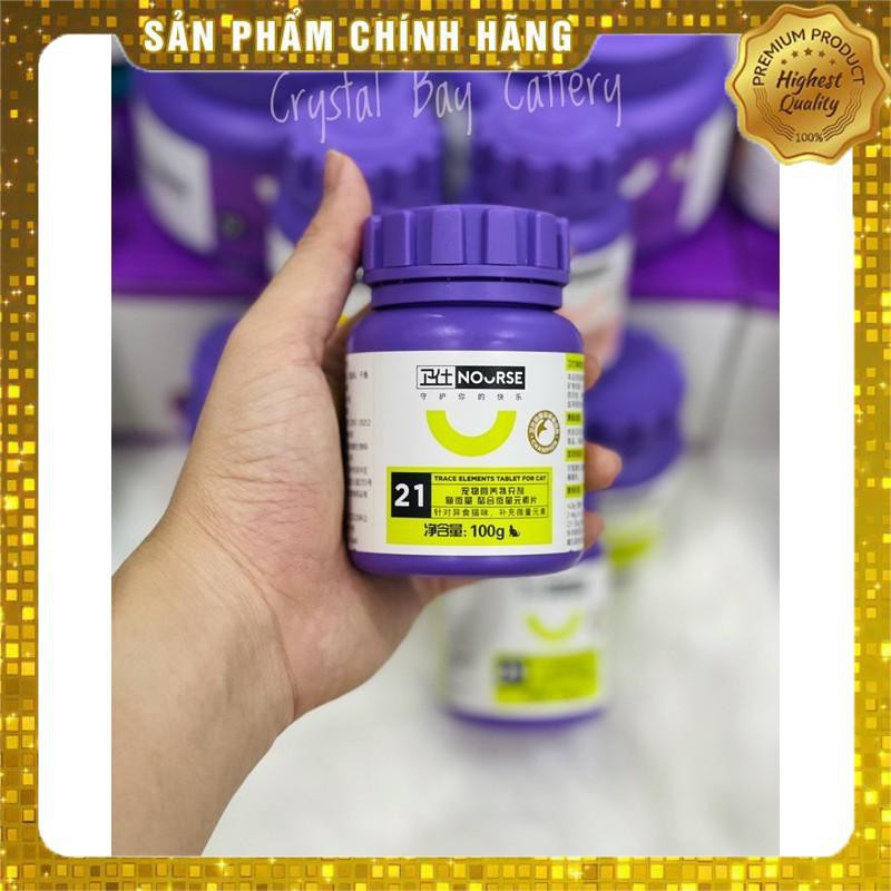 [NOURSE 21] Vitamin tổng hợp cho mèo hũ 200 viên thích hợp cho mèo mẹ mang thai và đang nuôi con