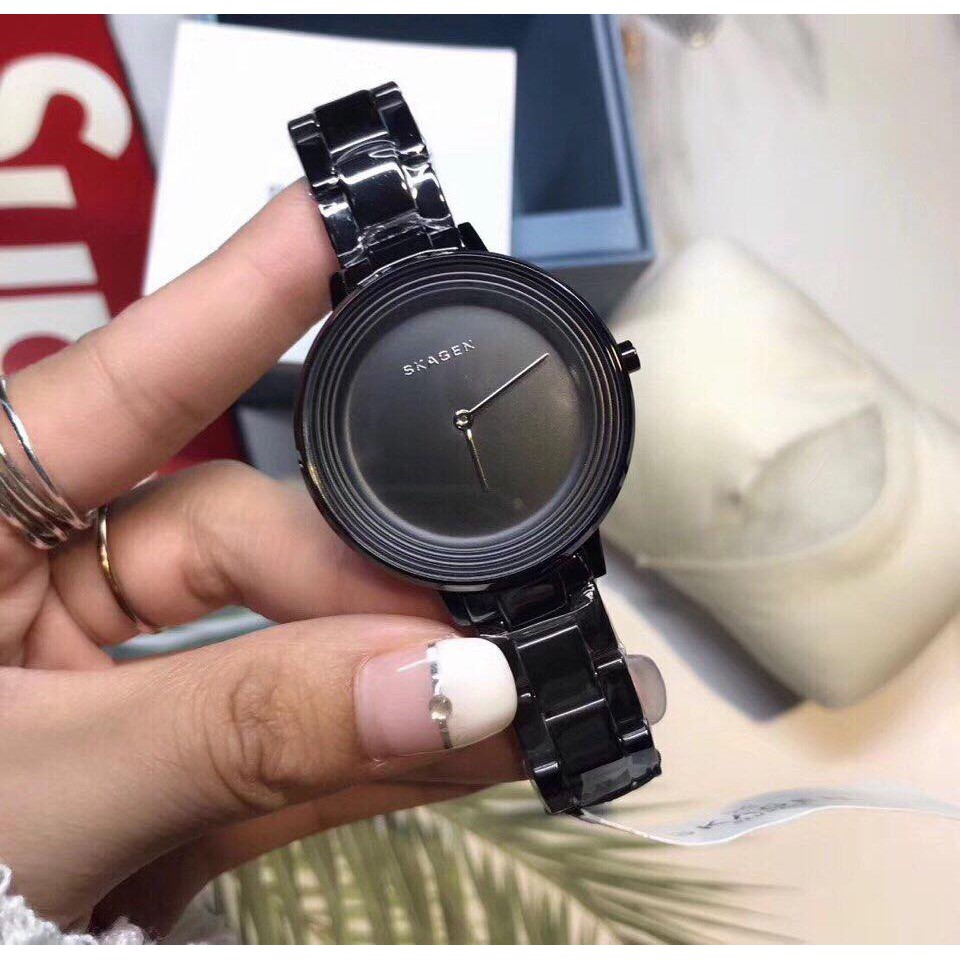 đồng hồ skagen nữ chính hãng size 36mm dây kim loại