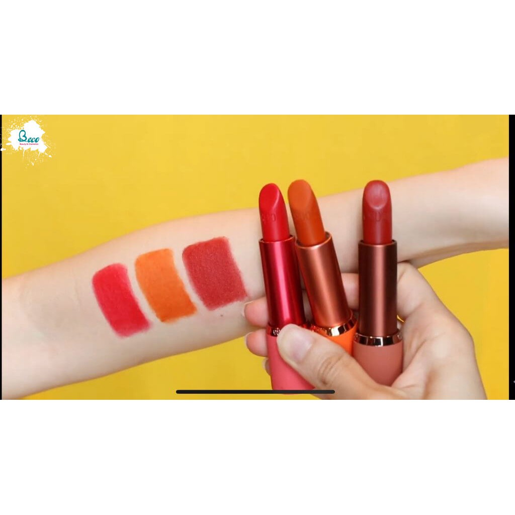 (HÀNG AUTH) Son thỏi Espoir Lipstick No Wear Chiffon Matte màu BR901 Groovy cam đất