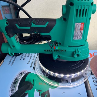 Máy xoa tường 180mm có đèn 750w dca asf02-180 - máy chà nhám tường