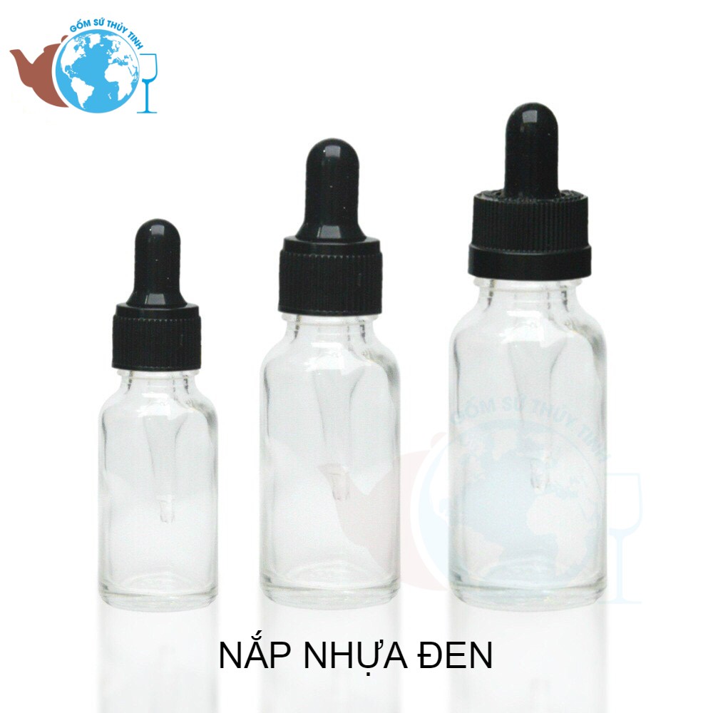 Bộ 10 chai thuỷ tinh 50ml đựng tinh dầu bóp giọt