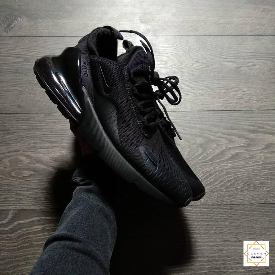 Giày Thể Thao Air Max 270 Full đen Cổ Thấp Phù Hợp Cho Nam Và Nữ