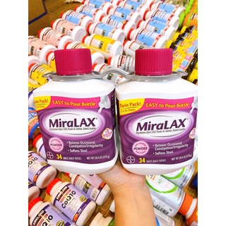 Miralax - táo bón miralax bột uống táo bón sét 2 chai