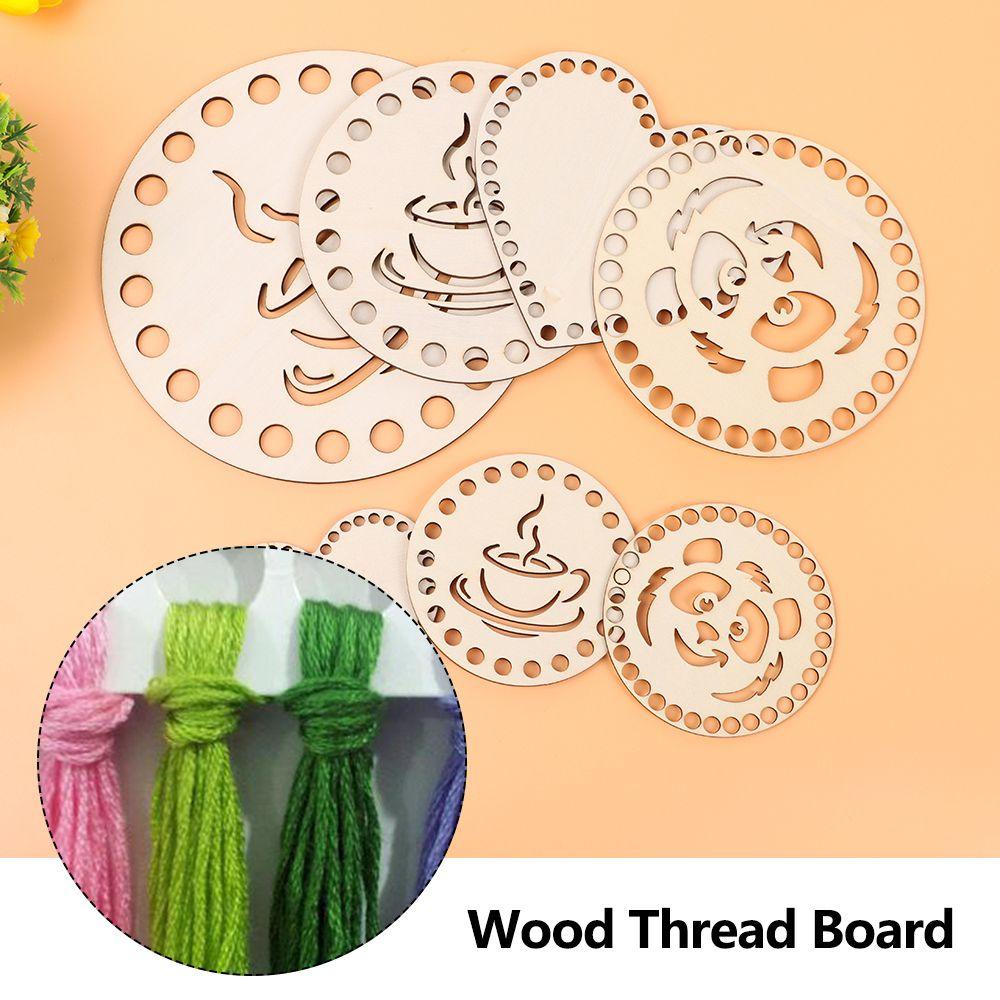 LAY Giá Đỡ Cuộn Chỉ Thêu Bằng Gỗ DIY
