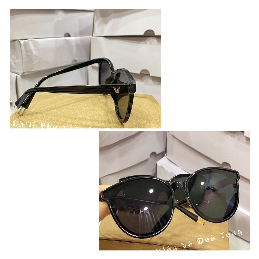 K4 - Kính mát nam nữ, mắt kiếng râm thời trang chống nắng du lịch màu đen Chữ V | BigBuy360 - bigbuy360.vn