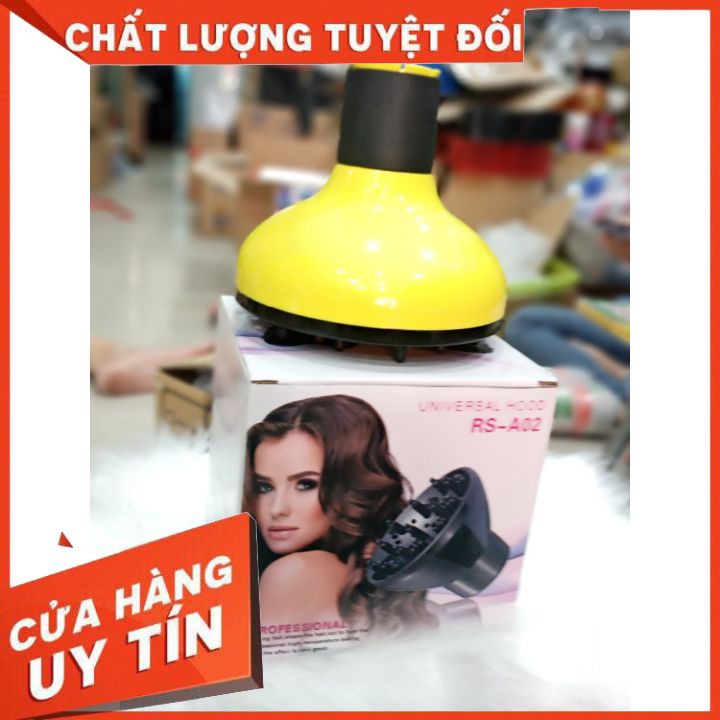 CHỤP LOA SẤY ĐA NĂNG Tạo Kiểu Cho Tóc Uốn Xoăn nhựa PE đầu cao su