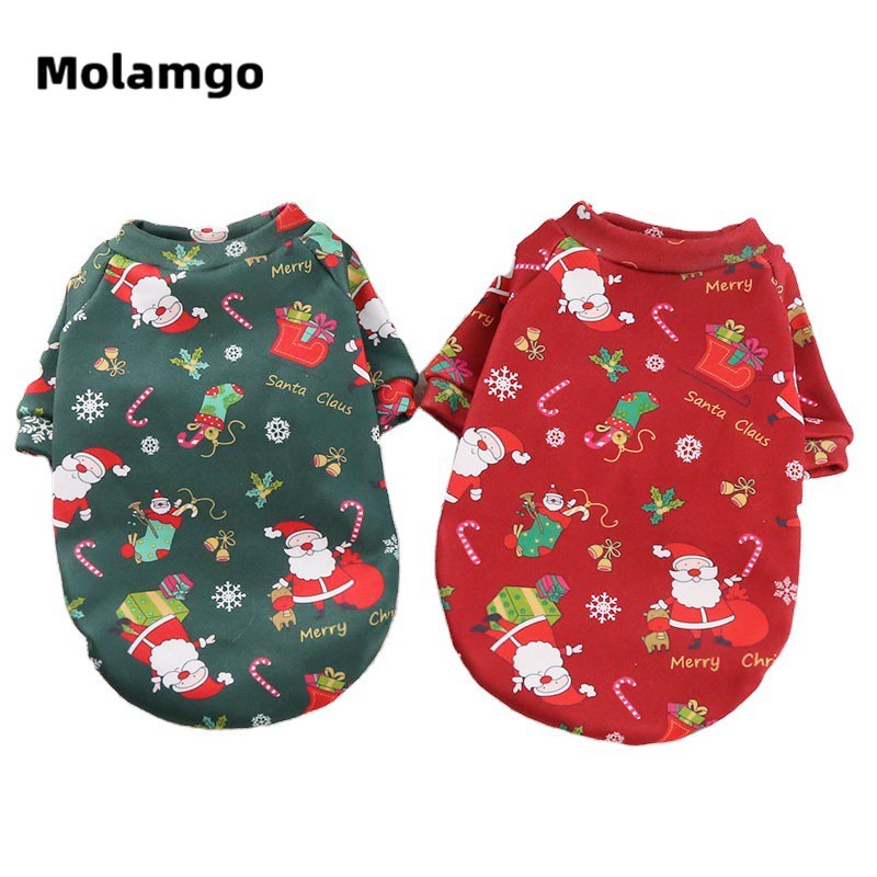 Áo Họa Tiết Giáng Sinh Dễ Thương Cho Thú Cưng