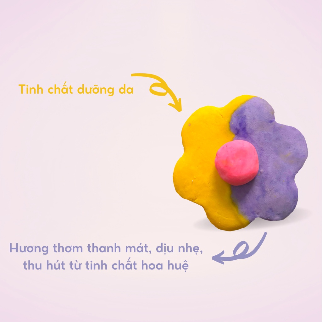 Bánh siêu tạo bọt bồn tắm MATCHY FLOWER [Labbi] Bubble Bar