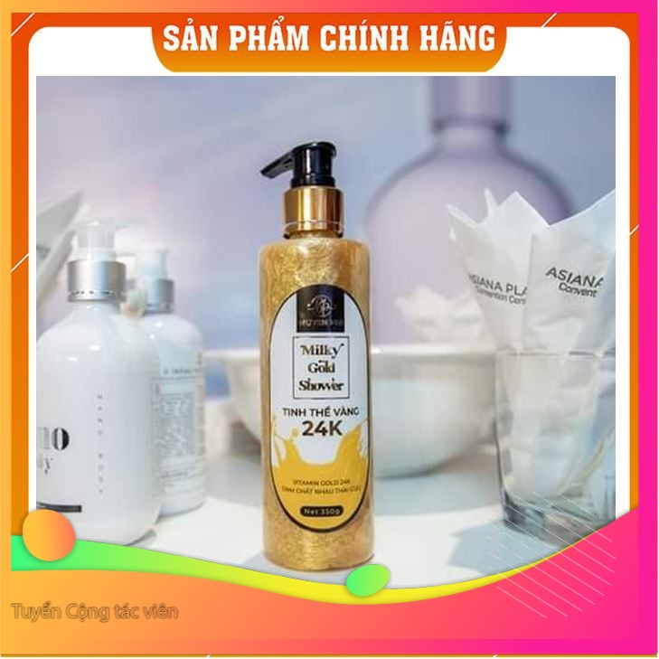 [Hàng Cao Cấp] - Sữa Tắm Huyền Phi Nhau Thai Cừu + Tinh Thể Vàng 24K-tặng kem body nano