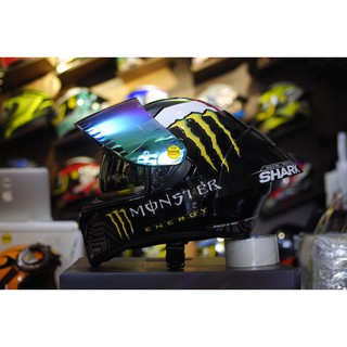 Mũ Bảo hiểm fullface ROC 05 lên tem Shark + Đuôi gió Shark