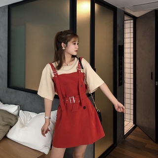 Đầm giả yếm dáng chữ a phong cách năng động