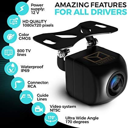 Camera lùi ahd 1080p độ nét cao chuyên dùng cho ô tô, xe hơi cam lùi nhỏ gọn dễ lắp đặt phù hợp nhiều loại xe