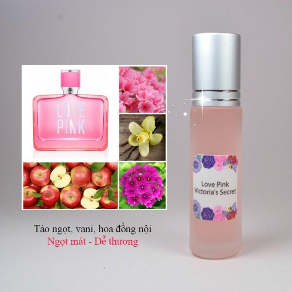 [Tinh Dầu Nước Hoa Pháp] Love Pink by Victoria’s Secret G50_Nữ ( Dạng lăn )