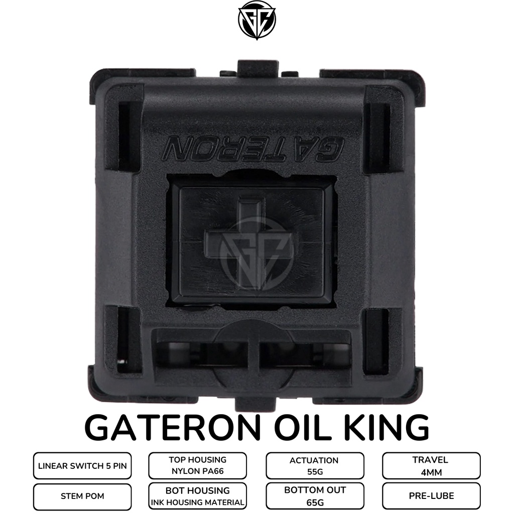 Gateron Oil King Linear Switch - Vua dầu hỏa - Công tắc bàn phím cơ