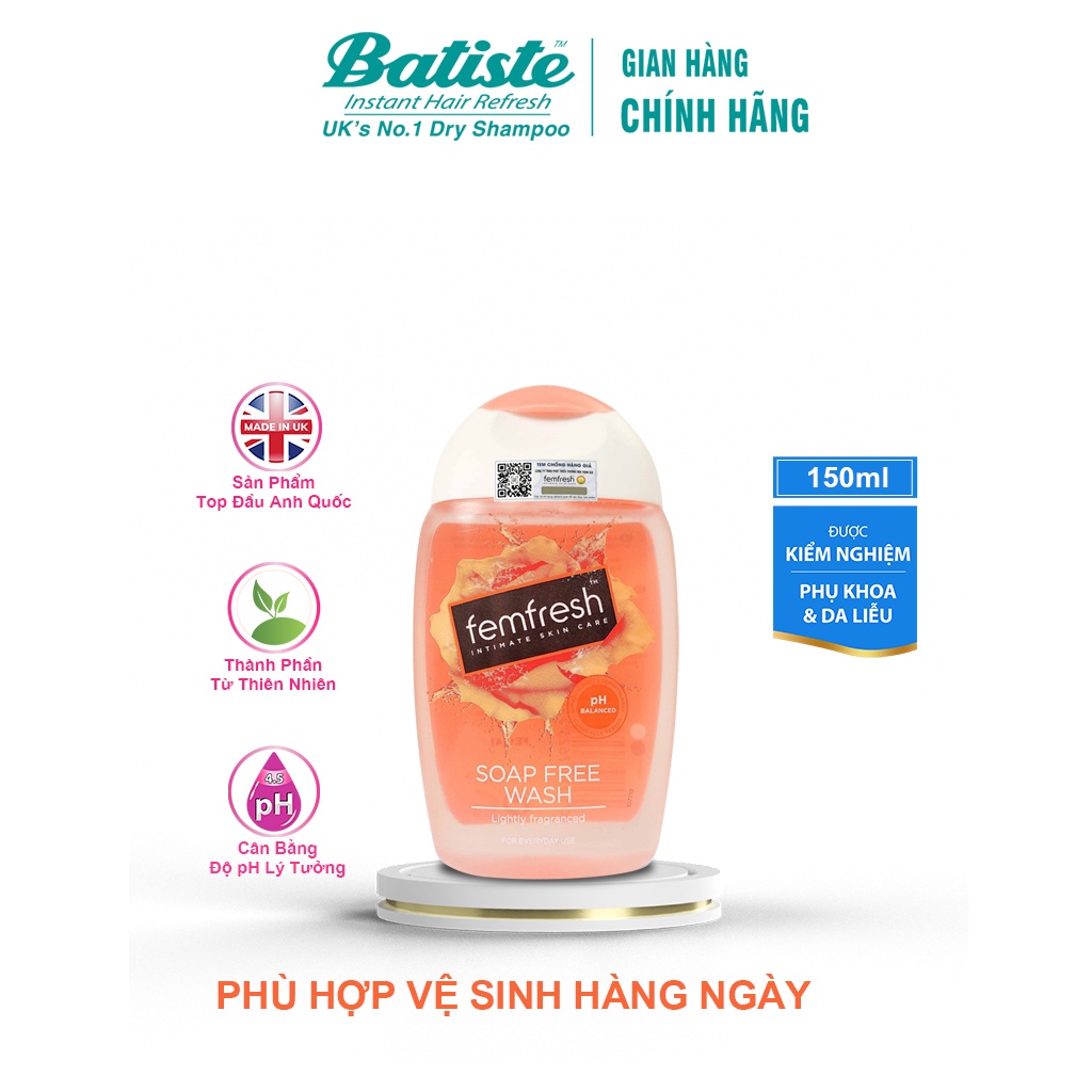 Dung dịch vệ sinh phụ nữ hàng ngày, thơm mát Femfresh Daily Intimate Wash 150ml