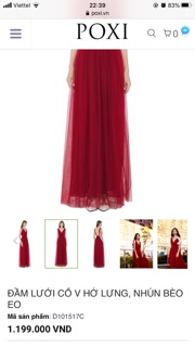 Váy Maxi Poxi size S