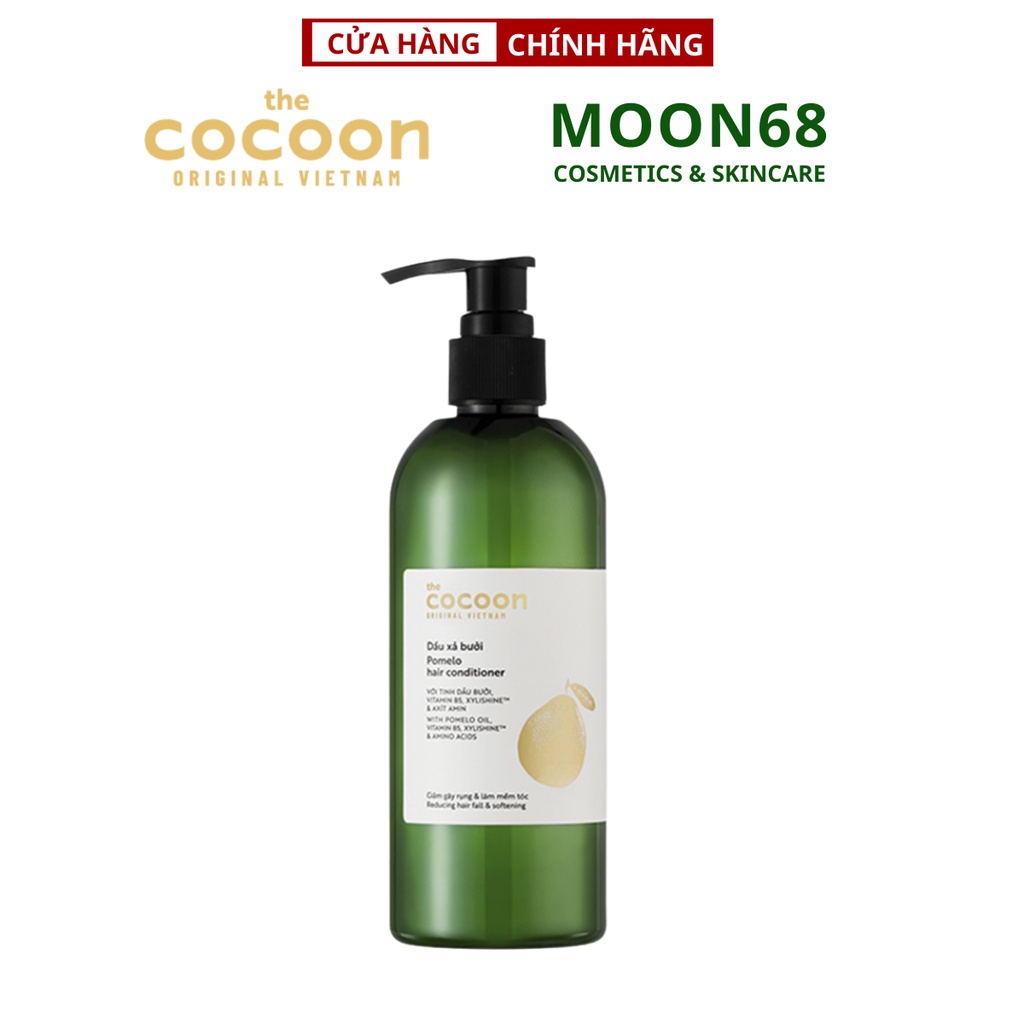 Dầu xả bưởi Pomelo Cocoon 310ml thuần chay giúp tóc mềm mượt - Moon68 - Cocoon Việt Nam