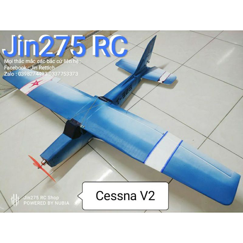 Bộ vỏ Kit máy bay Cessna v2 sải cánh 1m20cm-1m60cm 3 lớp cánh (4 đế lỗ, 3 miếng gỗ,đế gỗ)