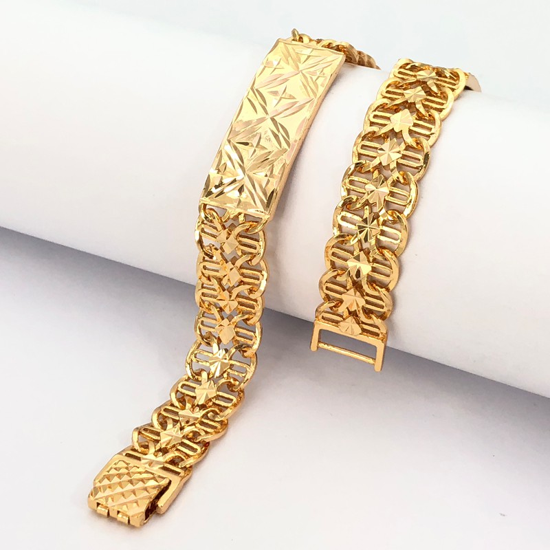 LẮC TAY NAM NỮ MẠ VÀNG 18K CAO CẤP - LT041L16