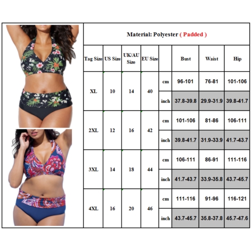 Bộ đồ bơi nữ eo cao , có đệm nâng ngực , phong cách Boho