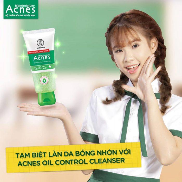 Gel Rửa Mặt Acnes Giúp Kiểm Soát Nhờn, Kháng Khuẩn Mụn Oil Control Cleanser Gel