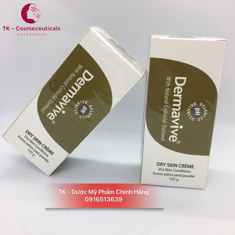 Dermavive Cream - Giúp Tái Tạo Dưỡng Ẩm Da - Tăng Cường Bảo Vệ Da - 100g