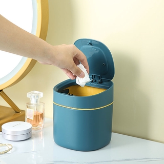 Thùng rác mini để bàn có nắp