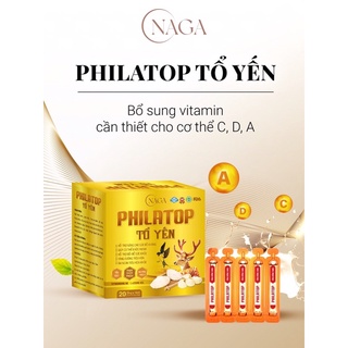 PHILATOP TỔ YẾN HỖ TRỢ BỒI BỔ SỨC KHỎE , ĂN NGON TIÊU HOÁ KHOẺ  20ống x10ml