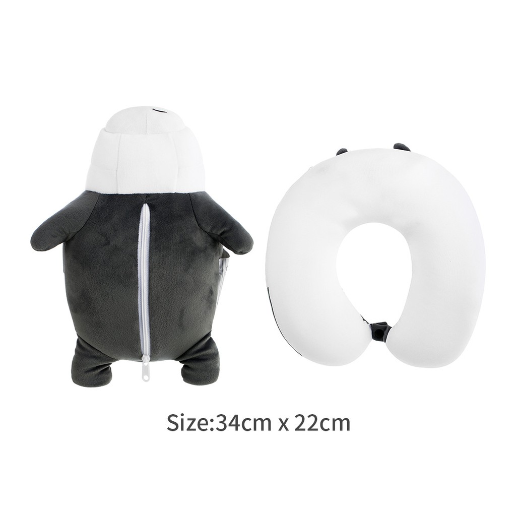 Miniso Gối chữ U đa năng biến hình gấu trần