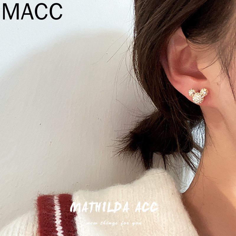 Khuyên tai đính đá thời trang Hàn Quốc dành cho nữ