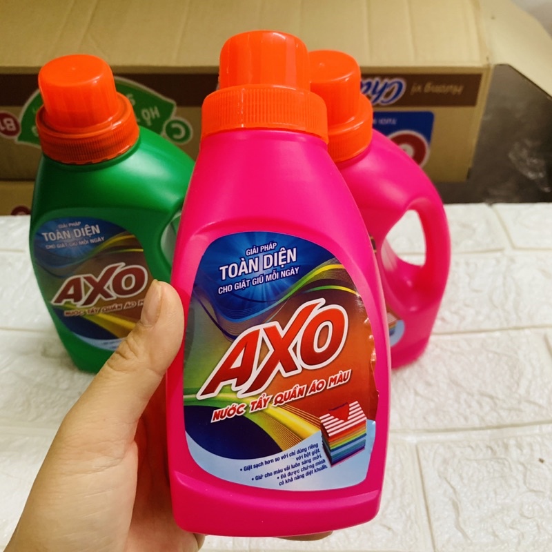 Nước Tẩy Quần Áo Màu AXO 400ml/800ml, tẩy sạch mà không làm phai màu quần áo