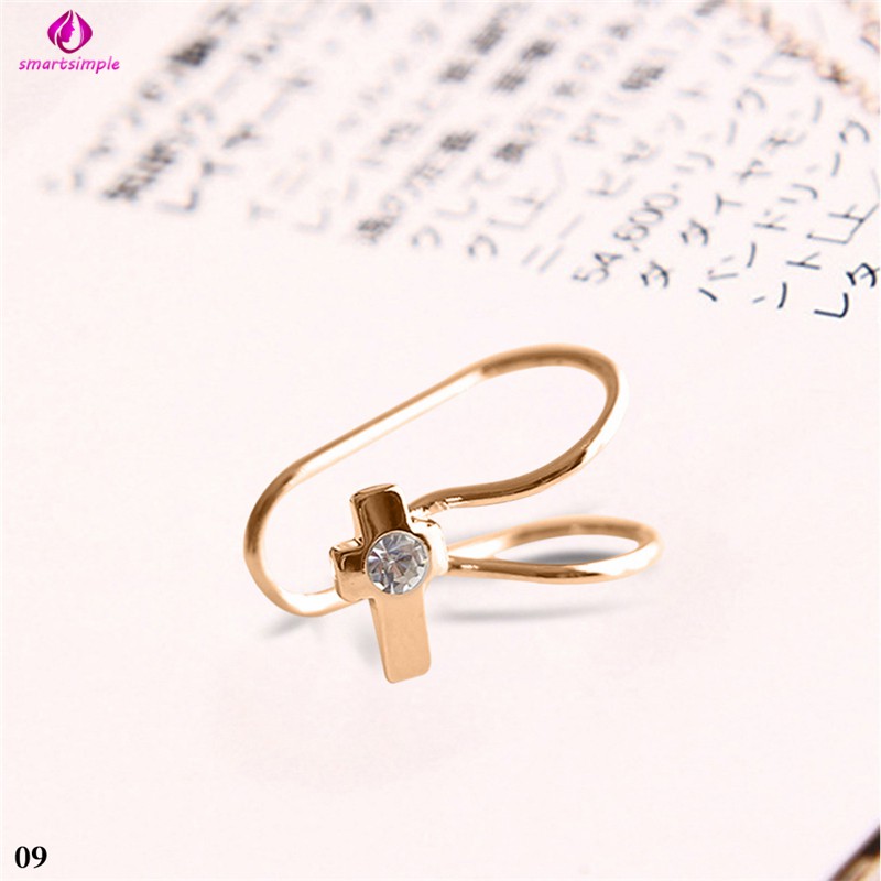 Khuyên Kẹp Vành Tai Đính Đá Và Ngọc Trai Giả Thời Trang Cho Nữ