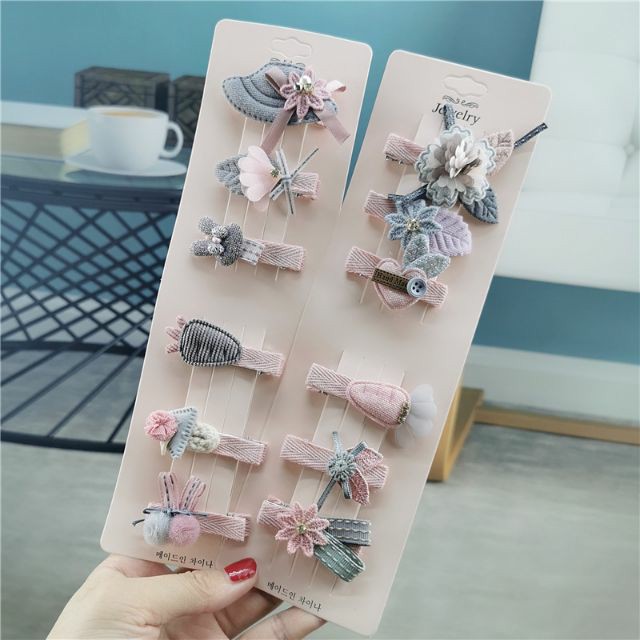 Set 6 chiếc kẹp tóc style Hàn Quốc cute cho bé gái