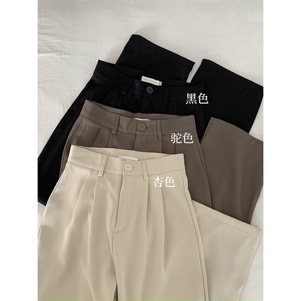 Quần Culottos Cạp Cúc Form Rộng Unisex - Quần Ống Rộng Cạp Cao Chất Kaki Mềm Đẹp Co Dãn