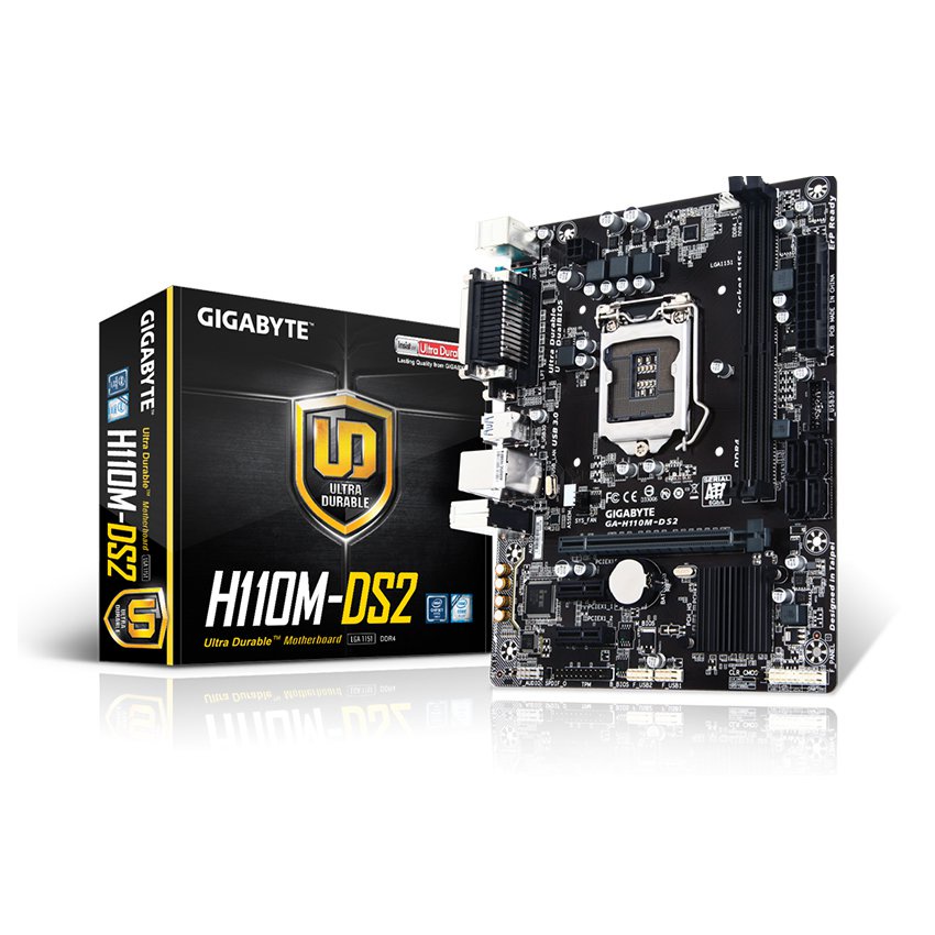 Mainboard H110 GIGABYTE GA-H110M-DS2 (2 Khe ram DDR4, Socket 1151) chính hãng