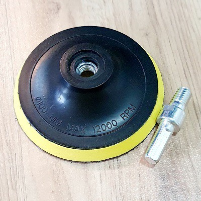 Bộ Dụng Cụ Đánh Bóng 6 Món Gồm Phớt + 4 Bông Đánh Size 10cm + Đầu Chuyển Đổi M10