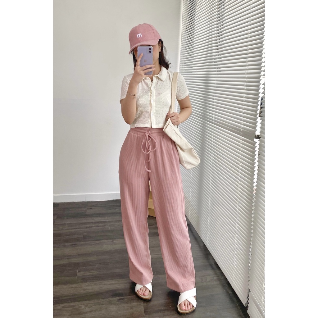 Áo kiểu polo tay ngắn croptop LOLITA TOP | BigBuy360 - bigbuy360.vn