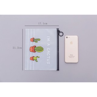 Túi Zip Lụa Trong Suốt Đựng Bút, Mỹ Phẩm (1216TZL)