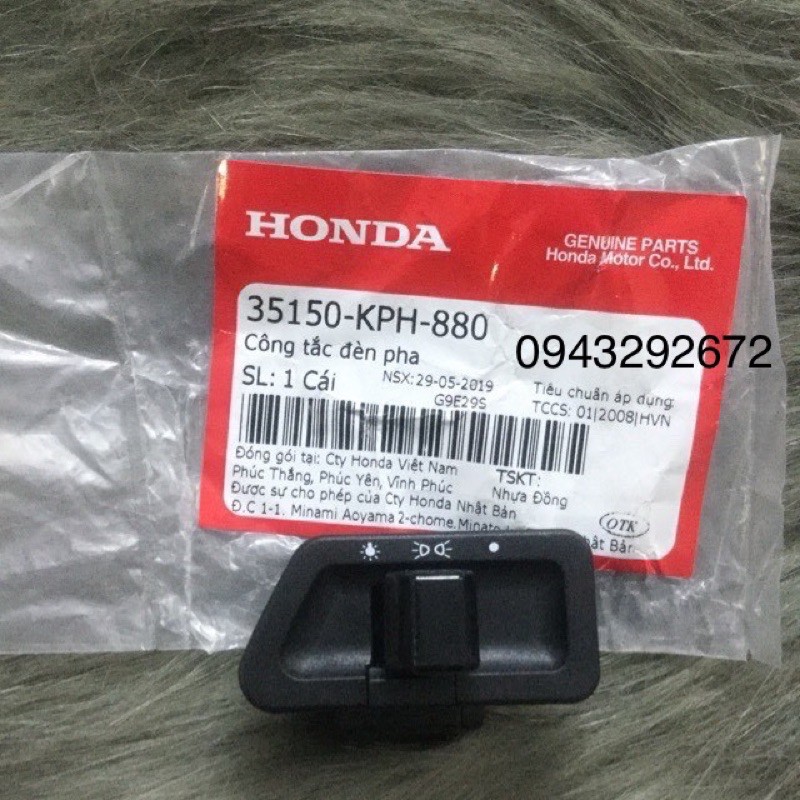 Nút công tắc mở đèn Honda