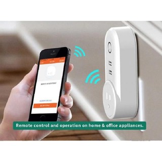 Ổ cắm WIFI 16A kèm 2 cổng sạc USB