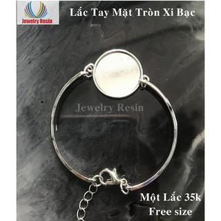 Lắc Tay Mặt  Tròn Xi Bạc