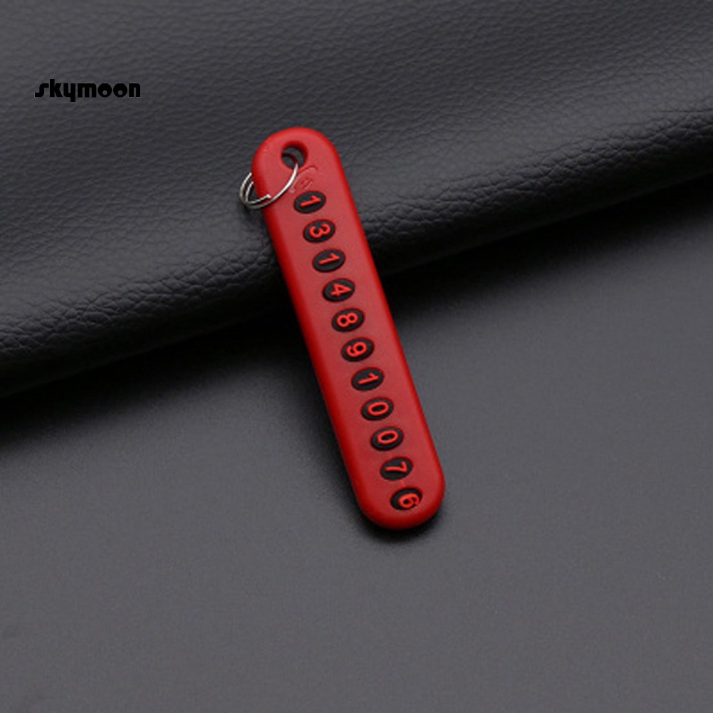 【SKY】 DIY Anti-Lost Phone Number Pendant Car Key Chian Keyring Handbag Hanging Decor