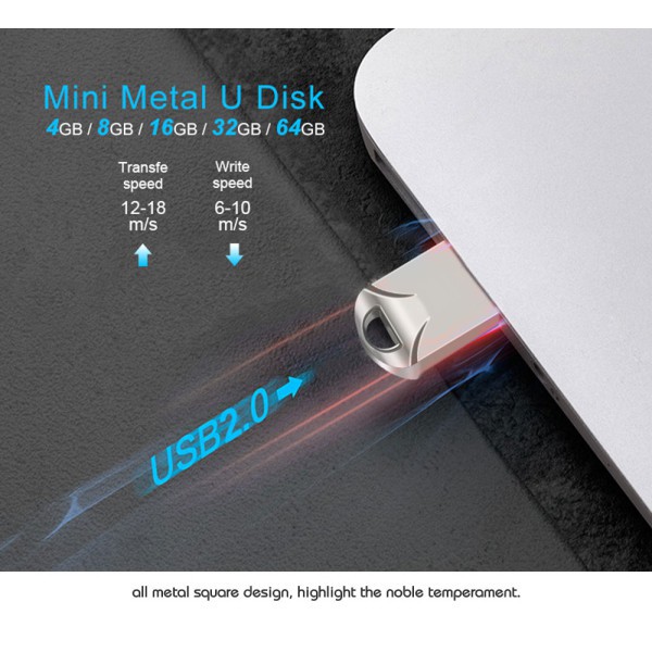 Super Mini Metal USB Flash Drive 4GB 8GB 16GB 32GB 64GB Pen Drive Flash Stick Pendrive | BigBuy360 - bigbuy360.vn