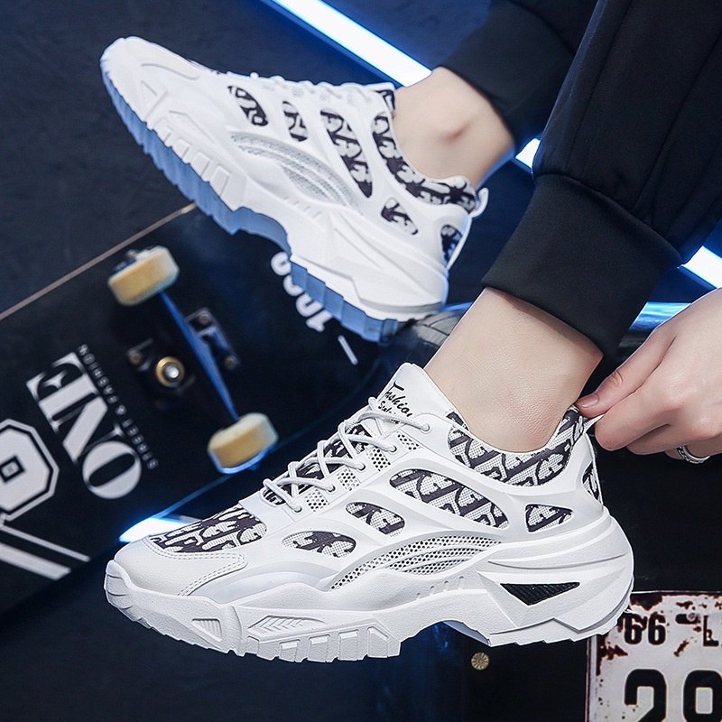 Giày Nam Thể Thao Mẫu Mới 2023, Giày Sneaker Nam Tăng Chiều Đế kếp Cao 5cm thông hơi thoáng khí